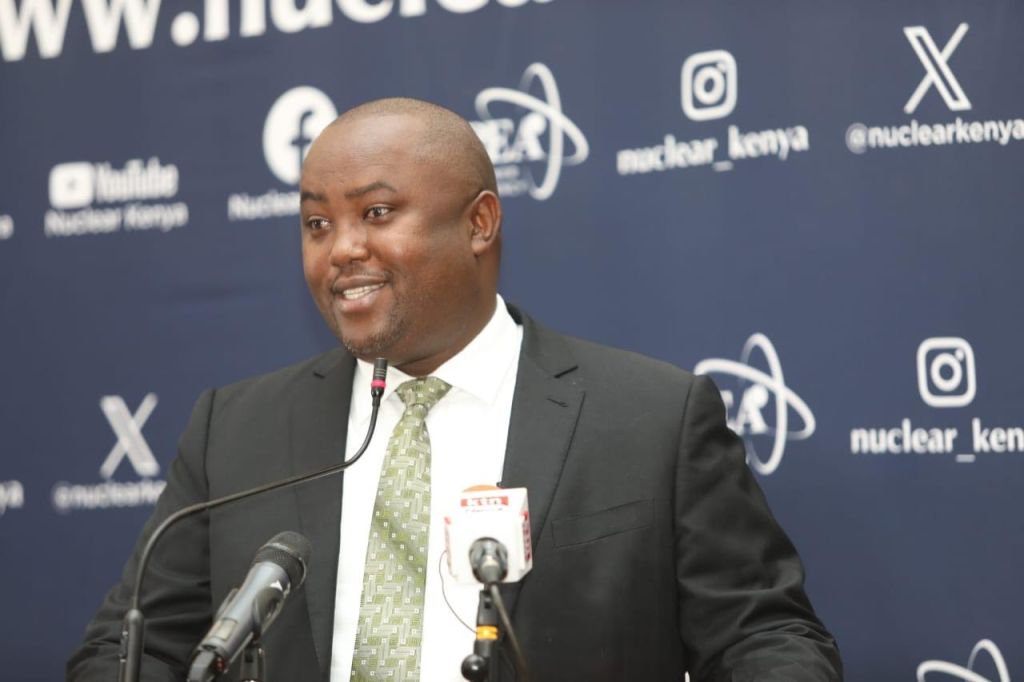 Energy Ps Alex wachira giving his remarks during NuPEA 2023-2027 Strategic Plan Launch