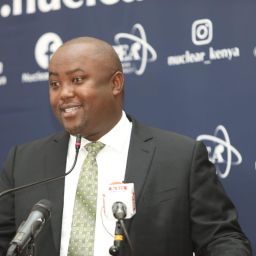 Energy Ps Alex wachira giving his remarks during NuPEA 2023-2027 Strategic Plan Launch
