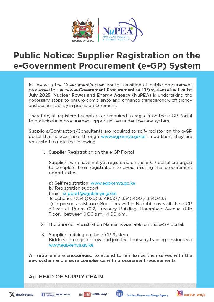 public egp supplier registration notice